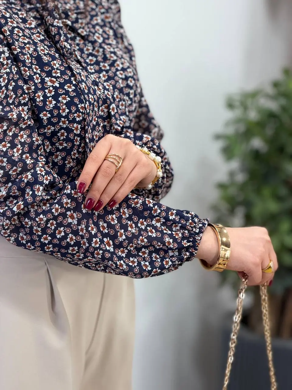 شومیز حریر مجلسی مهلا 4934